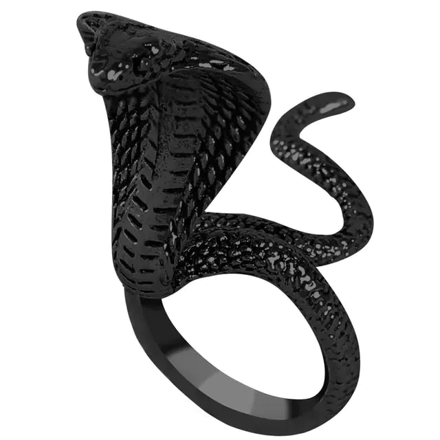 Punk Goth Snake Ring