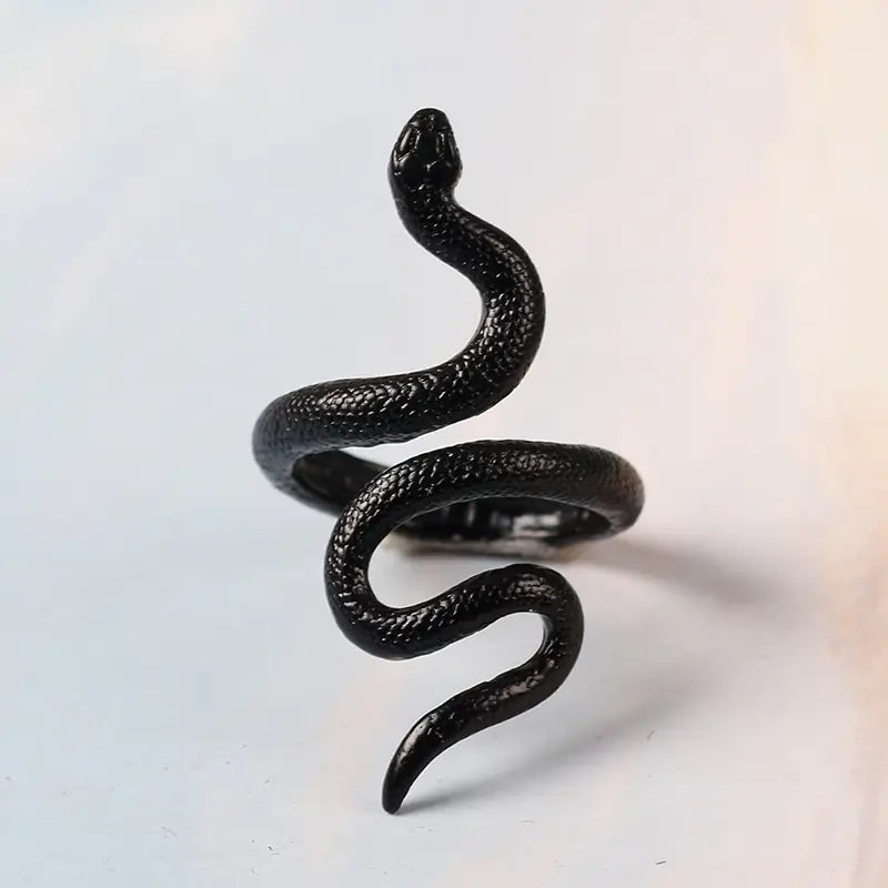 Punk Goth Snake Ring